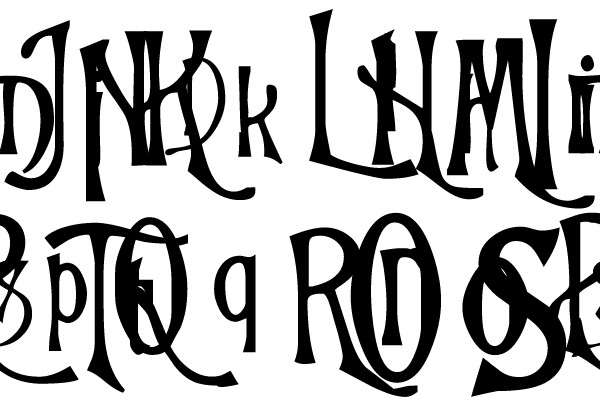 Classic Blackletter Fonts Display