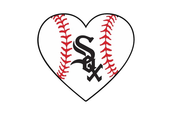 Chicago White Sox Heart Baseball