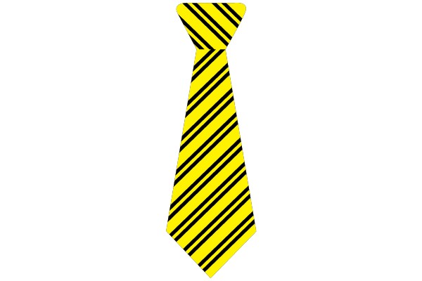 Vibrant Stripes: A Bold Yellow and Black Tie Design