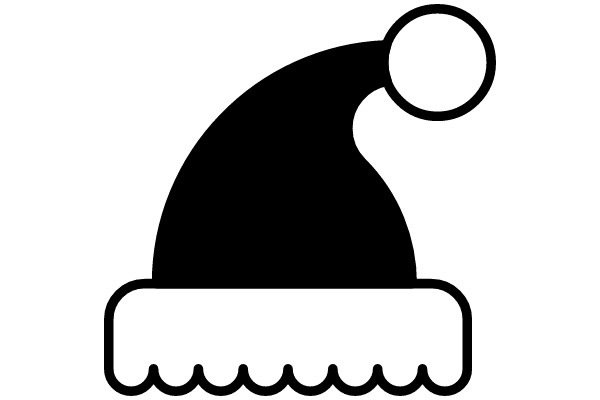 Illustration of a Santa Claus hat.