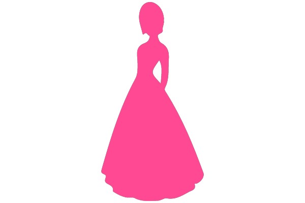 Elegant Silhouette in Pink