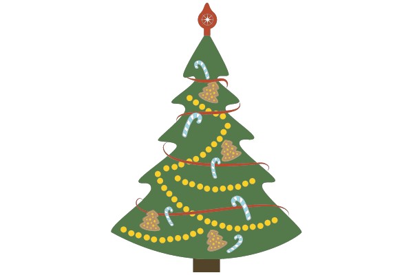 Jolly Christmas Tree Clip Art