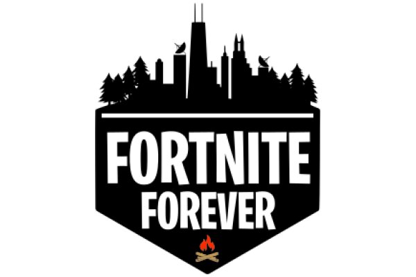 Fortnite Forever: A Silhouette of a City with a Flaming Torch
