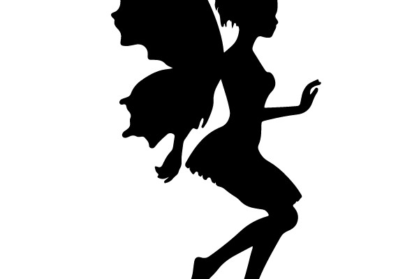 Fairy Silhouette in Flight