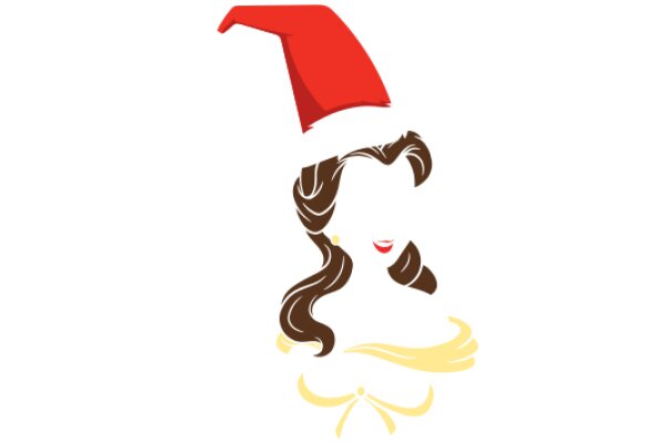 A Festive Holiday Greeting: A Woman's Face with a Santa Hat and a Smile