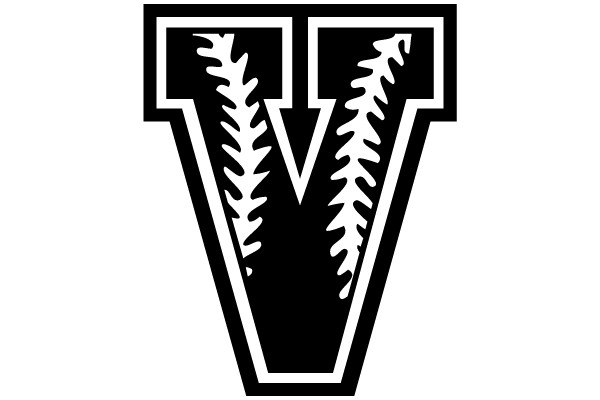 Baseball Bat and Letter V Logo