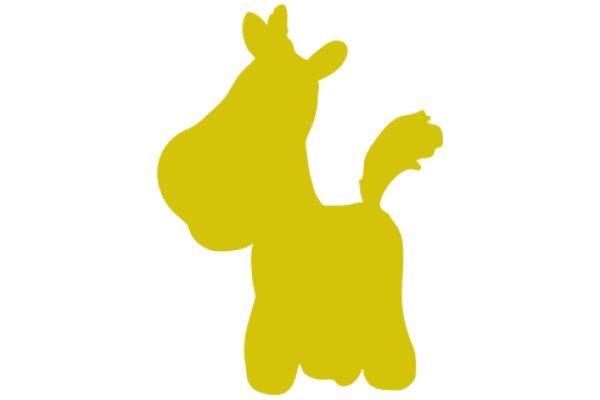 A Yellow Silhouette of a Dog