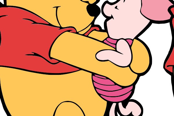 Winnie the Pooh and Piglet: A Warm Embrace