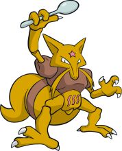 A Yellow Cartoon Cat with a Spatula