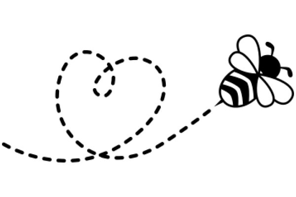 A Playful Interaction: A Heart and a Bee