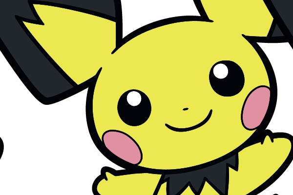 Adorable Pikachu in Mid-Jump