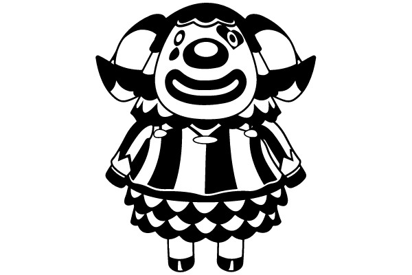 Joyful Clad: The Enchanted Striped Dress
