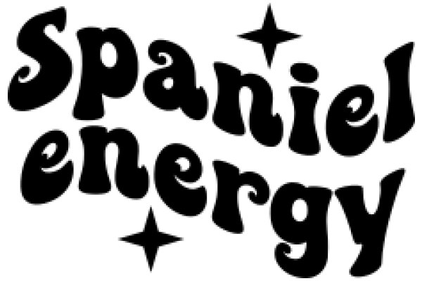 Stylized Logo for 'Spaniel Energy' with a Starburst Design