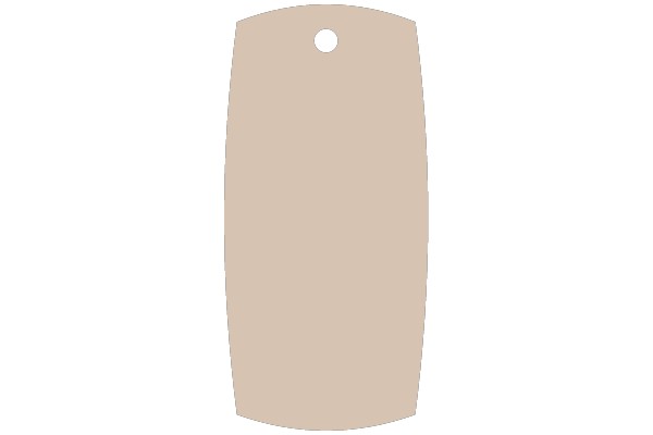 A Solid Beige-Brown Canvas with a Hole at the Top