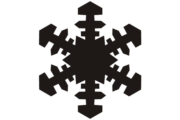 Symmetrical Snowflake Design