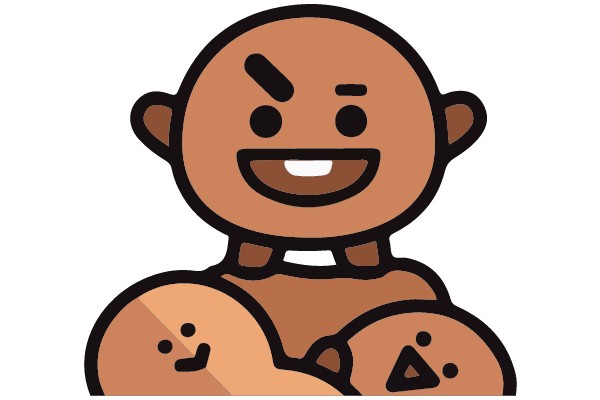 Joyful Gingerbread Man: A Cartoon Character's Warm Smile