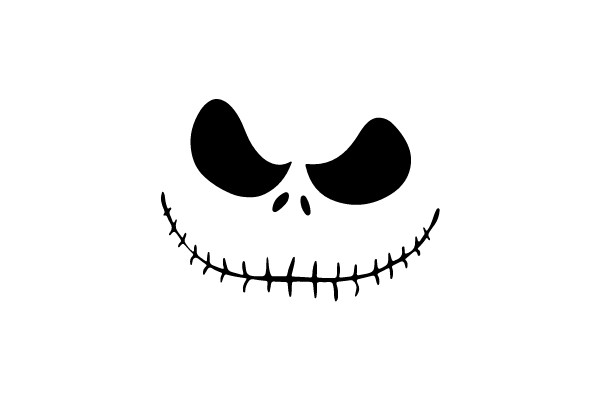 Spooky Jack-o'-Lantern Face