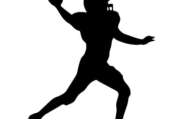 American Football Player in Action