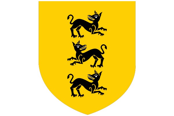 Triskelion of Dogs: Heraldic Symbol of Courage and Loyalty