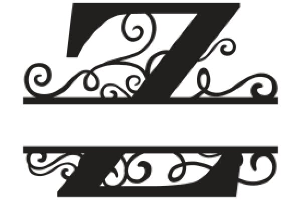 Stylized Monogram of the Letter 'Z' with a Decorative Border