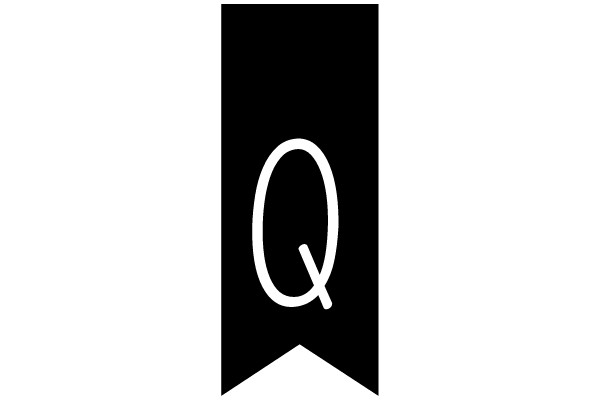 Bold 'Q' on a Banner