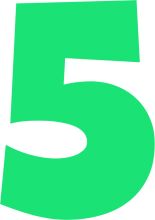 A Simple, Green Number Five