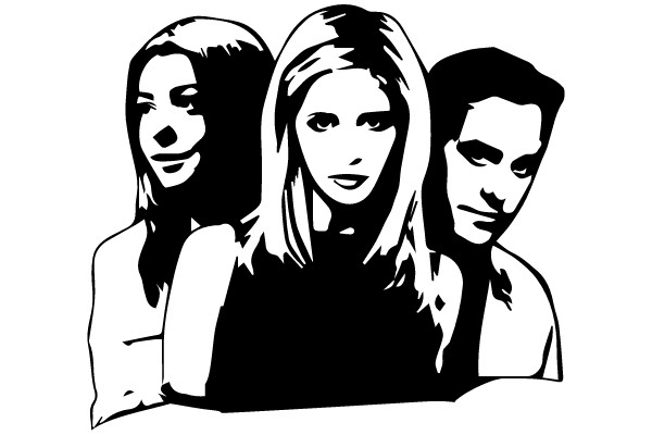 Three Characters Silhouettes