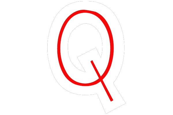 Bold Red and White 'Q' Logo