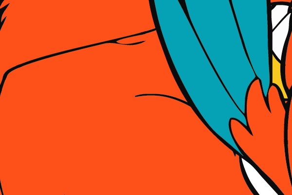 Joyful Flight: A Cartoon Parrot's Adventure