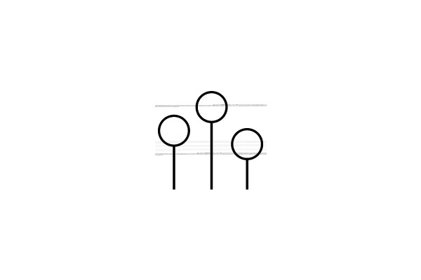 Three Stick Figures in a Row