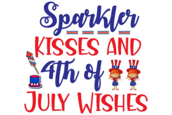 Celebrating the Spirit of Independence Day with a Sparkler Kiss and a Wish for July Wishes