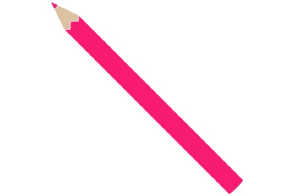 Vibrant Pink Pencil with a Sharpened Tip