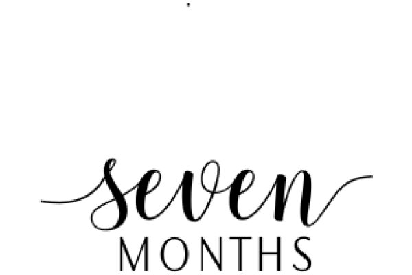 A Clean and Simple Design for a 'Seven Months' Logo