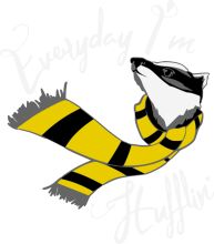 Everyday I'm Huffin': A Playful Tribute to the Iconic Hufflepuff Scarf