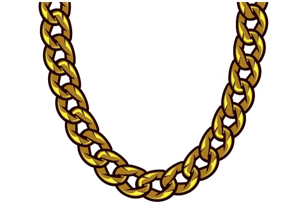 Golden Chain Clip Art Illustration