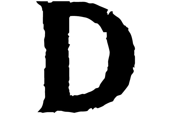 Bold Serif Letter D