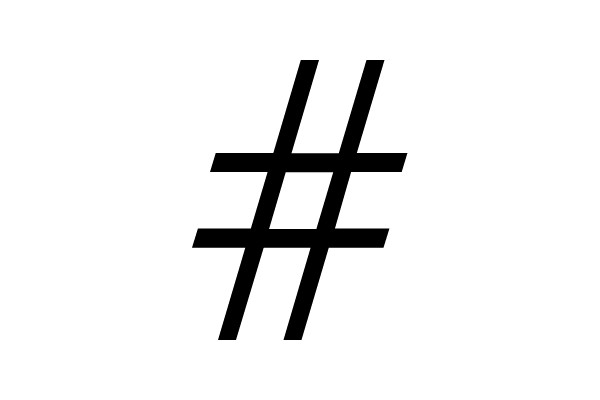 Sharp Hashtag Symbol