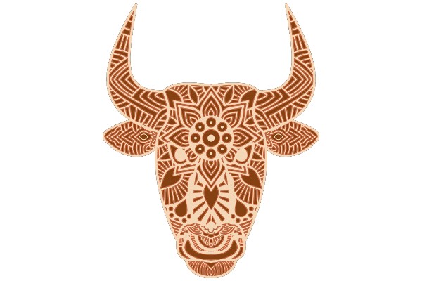 Stylized Bull Decoration: A Unique Artwork