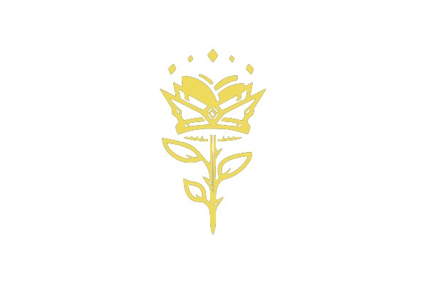 Golden Floral Emblem