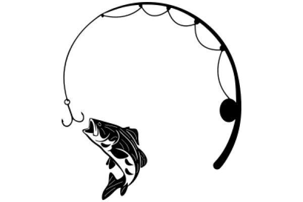 A Playful Interaction: A Fish and a Hook