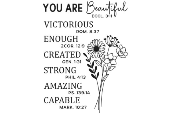 You Are Beautiful: A Collection of Empowering Scriptures and Affirmations
