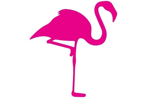 Pink Flamingo Silhouette