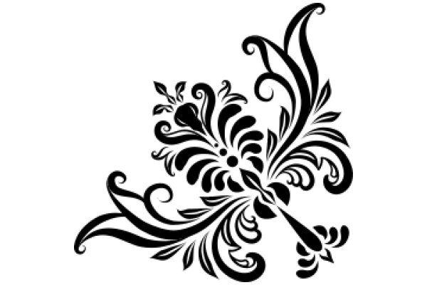 Stylized Floral Design in