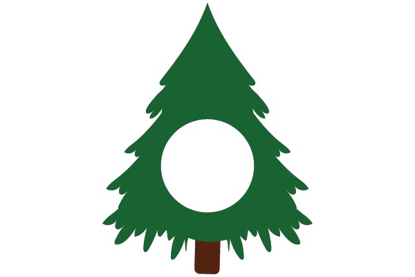 Stylized Christmas Tree Silhouette