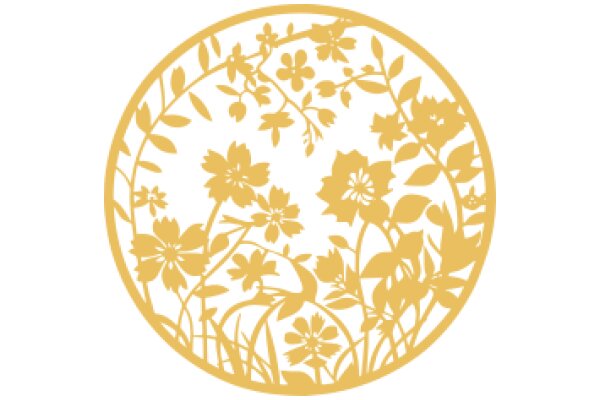 Golden Floral Design: A Symphony of Nature's Beauty
