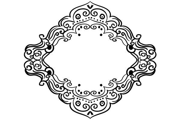 Ornamental Flourish: A Timeless Vintage Frame