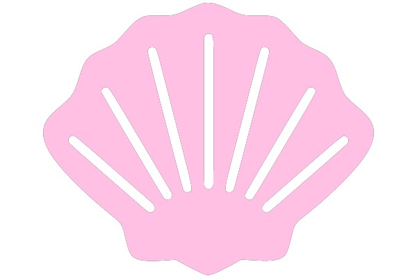 Pink Shell with Radiating Lines