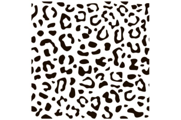 Leopard Print Pattern on a Square Background