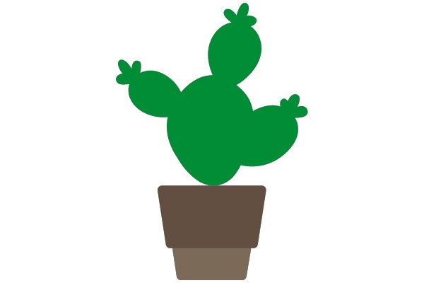 Cactus in Brown Pot