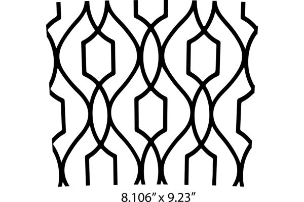 Stylized Geometric Pattern with a Modern Aesthetic